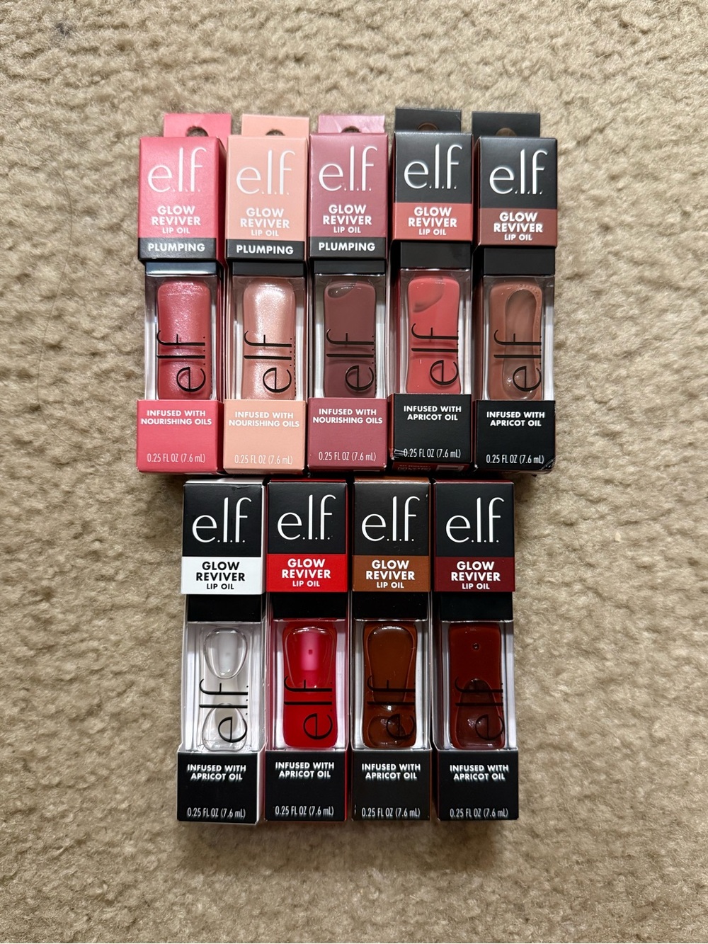 Elf Glow Reviver Lip Oil (Bundle of 9)
